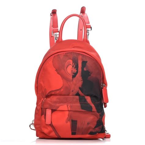 bambi backpack givenchy|GIVENCHY Nylon Bambi Print Nano Backpack Red.